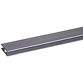 H-profiel Alu 200 cm (l x b x h: 200 cm x 30 mm x 10 mm, Aluminium, Grijs)