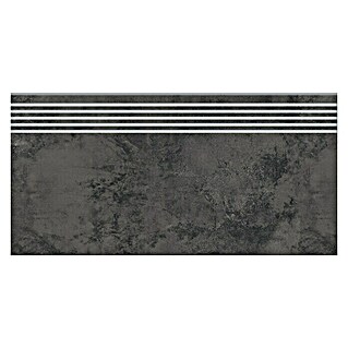Queens Stufen- & Abdeckplatte (29,8 x 59,8 cm, Graphit, Matt)
