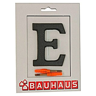 Kućni broj E (Visina: 80 mm, Crne boje, Aluminij)
