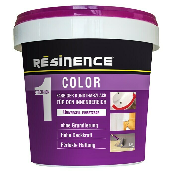 Résinence Color Farbiger Kunstharzlack (Weiß, 500 ml)