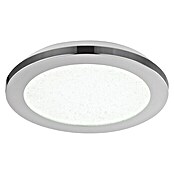 Globo LED-Deckenleuchte rund Simly (12 W, Chrom, Ø x H: 22,5 x 3 cm)