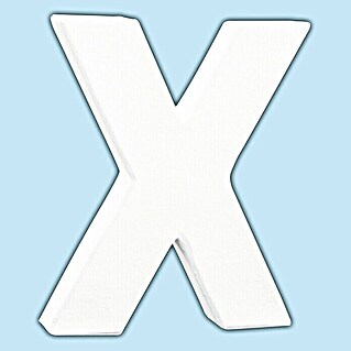 Décopatch Letra de cartón pequeña (X, Cartón, L x An x Al: 10,5 x 1,5 x 12 cm)