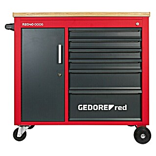 Gedore red Werkstattwagen Mechanic Plus (Ohne Werkzeug, Anzahl Schubladen: 6, Anzahl Fächer: 1)