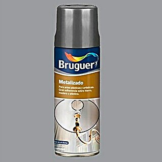 Bruguer Spray esmalte Metalizado (Plateado, Brillante, 400 ml)