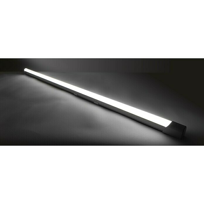 LED Lichtleiste 123 cm lang 20W LED Unterbauleuchte Unterschrank Lampe 230 V Alu 