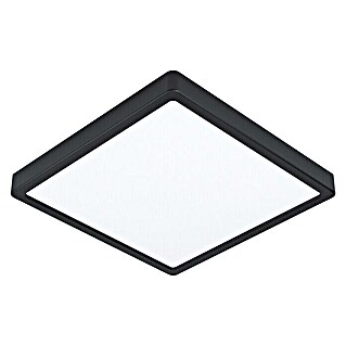 Eglo Fueva 5 LED-Wand- & Deckenleuchte (20 W, L x B x H: 28,5 mm x 28,5 cm x 2,8 cm, Schwarz, Neutralweiß)