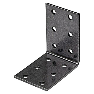 GAH Alberts Escuadra con placa perforada Duravis® (L x An x Al: 60 x 60 x 40 mm, Negro)