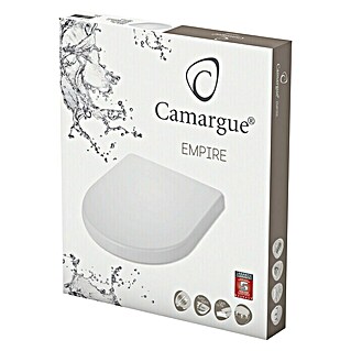 Camargue Empire WC-Sitz (Mit Absenkautomatik, Duroplast, Abnehmbar, Weiß)