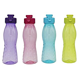 Trinkflasche Flip Top (0,7 l, Kunststoff, Farbig sortiert)