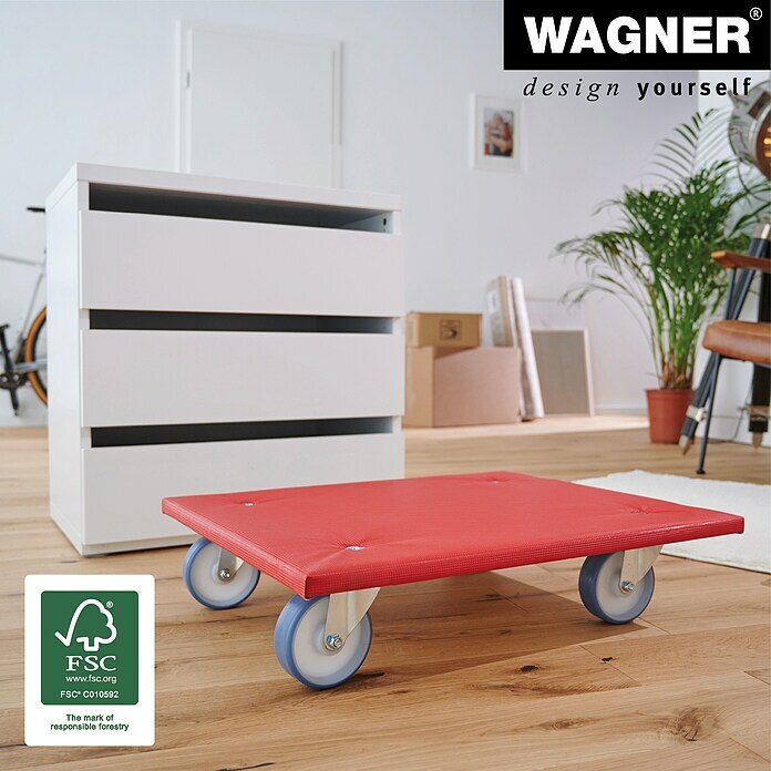Wagner System Transportroller MM1397 (L x B x H: 59 x 49 x 12,3 cm, Traglast: 400 kg)