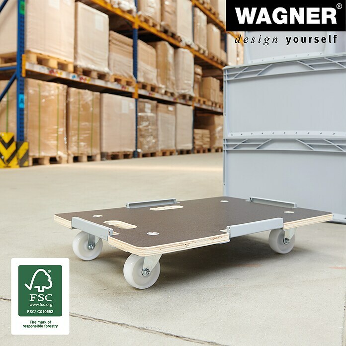 Wagner System Transportroller MM 1381 (L x B x H: 640 x 440 x 100 mm, Traglast: 250 kg)