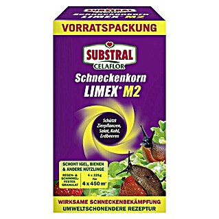 Substral Celaflor Schneckenkorn Limex (4 x 225 g, Inhalt ausreichend für ca.: 1.800 m²)