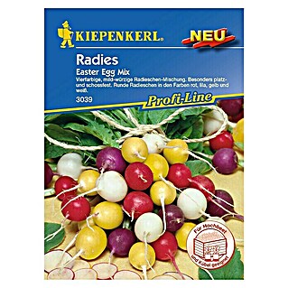 Kiepenkerl Profi-Line Gemüsesamen Radieschen (Easter Egg Mix, Raphanus sativus var. sativus, Erntezeit: Juli - September)