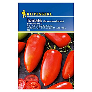 Kiepenkerl Gemüsesamen Tomate (San Marzano 2, Solanum lycopersicum, Erntezeit: Juli - Oktober)