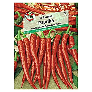 Sperli Gemüsesamen Paprika (De Cayenne, Capsicum annuum, Erntezeit: Juli - Oktober)