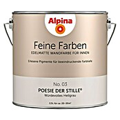 Alpina Wandfarbe Feine Farben (2,5 l, Poesie der Stille, No. 03 - Würdevolles Hellgrau, Matt)
