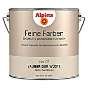 Alpina Wandfarbe Feine Farben (2,5 l, Zauber der Wüste, No. 07 - Zartes Sandbeige, Matt)