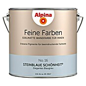 Alpina Wandfarbe Feine Farben (2,5 l, Steinblaue Schönheit, No. 16 - Elegantes Blaugrau, Matt)