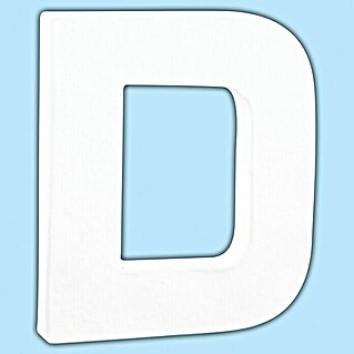 Décopatch Letra de cartón pequeña (D, Cartón, L x An x Al: 10,5 x 1,5 x 12 cm)