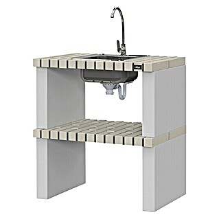 Mesa lavadero modular para barbacoa Alvor (81 x 47 x 86)