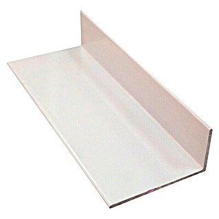 Perfil angular para mampara (L x An x Al: 200 x 4 x 2 cm, Aluminio, Blanco)