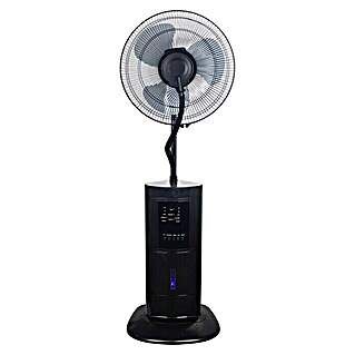 PR Klima Ventilador de pie con nebulizador (Negro, Altura: 126 cm, 100 W, 3.120 m³/h)