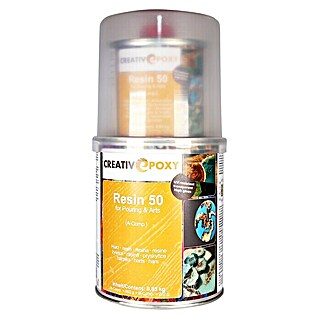 CreativEpoxy Gießharz Resin 50 A+B (850 g, Passend für: Bis zu 50 mm Schichtstärke)
