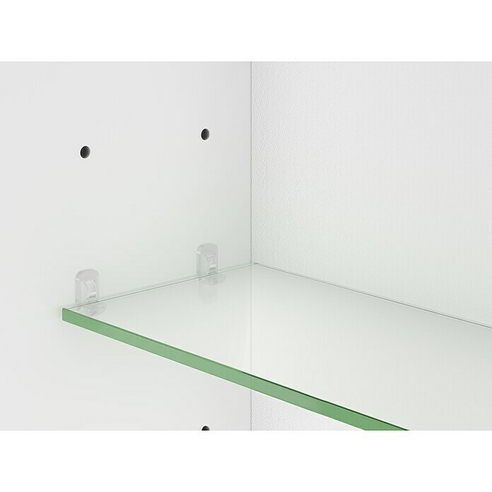 Jokey LED-Spiegelschrank Batu 100 (B x H: 100 x 70,8 cm, Mit Beleuchtung, MDF, Weiß)