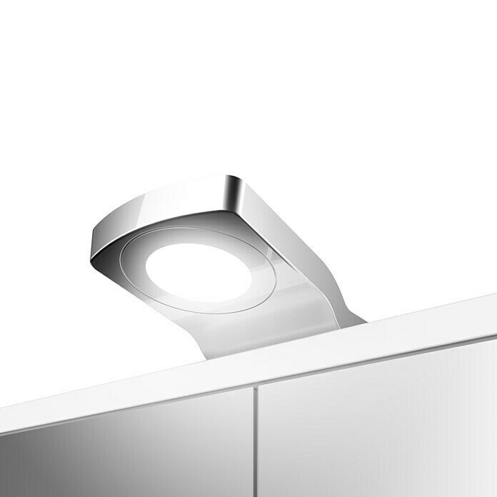 Jokey LED-Spiegelschrank Lena (B x H: 80 x 64 cm, Mit Beleuchtung, MDF, Weiß)