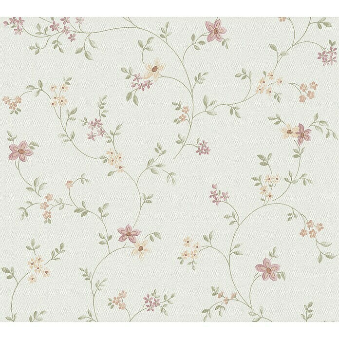 Rápidamente papel pintado Florentine 449235 flores gris-lilas-Lila vliestapete estructurado