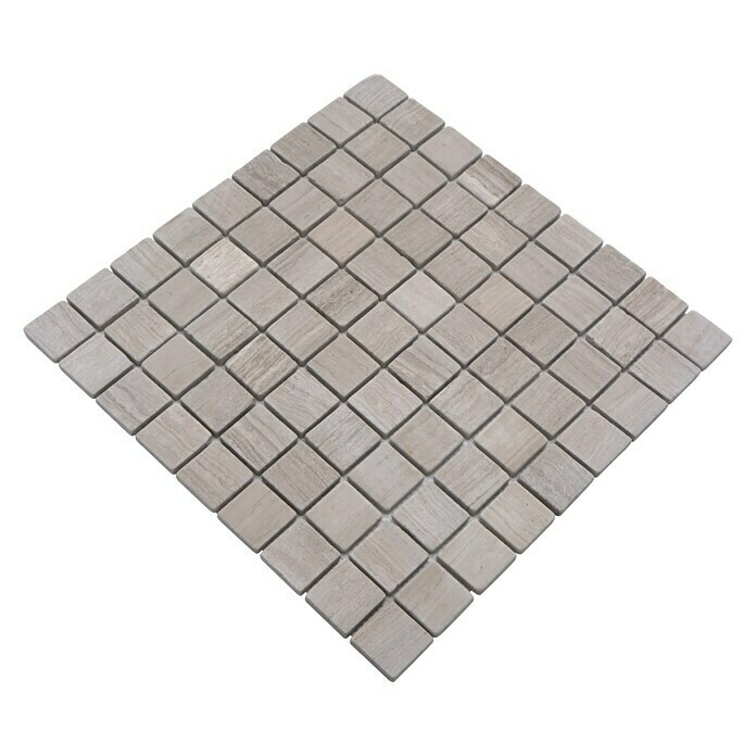 Mosaikfliese Quadrat Uni MOS 32/2012 (30,5 x 30,5 cm, Grau, Matt)