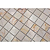 Mosaikfliese Quadrat MOS 32/2807 (30,5 x 30,5 cm, Beige, Poliert)