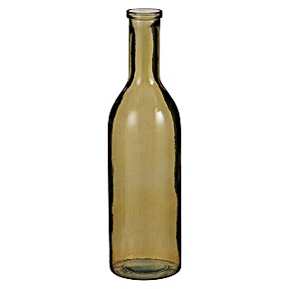 Jarrón de vidrio redondo Rioja (Ø x Al: 18 x 75 cm, Beige)