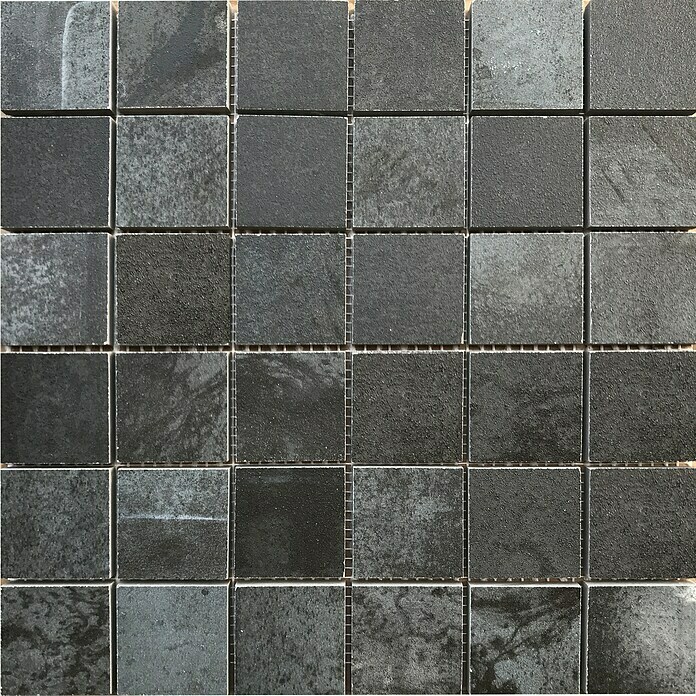 Mosaikfliese Modern Black Matt Feinsteinzeug Mosaik 30x30 cm 1 m² Bundle