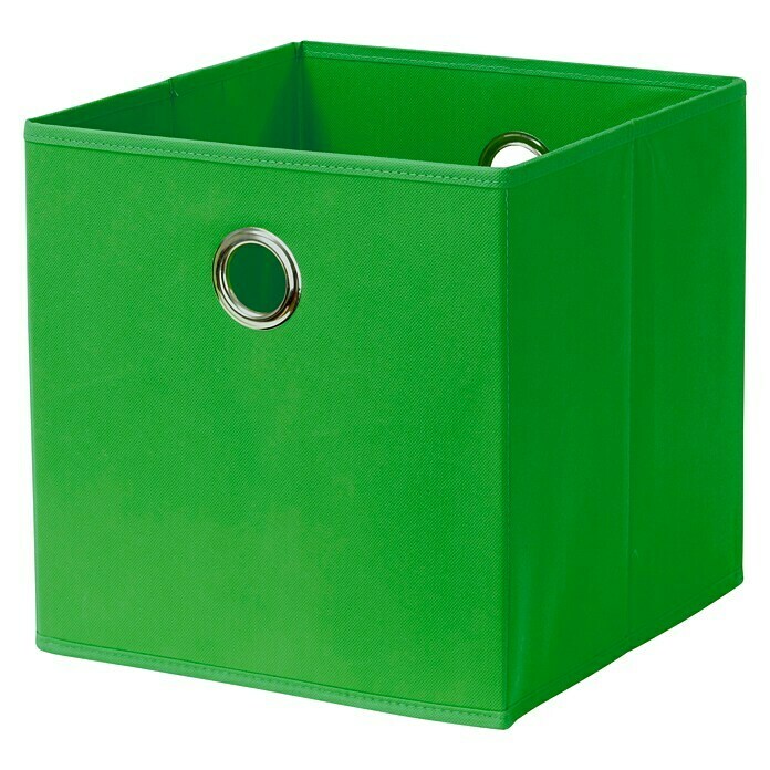 Aufbewahrungsbox (L x B x H: 320 x 320 x 320 mm, Vliesstoff, Grün)