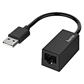 Hama USB-Netzwerkadapter (USB-A-Stecker, RJ45-Kupplung, 10/100 Mbit/s)