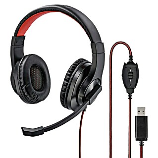 Hama Auriculares con micrófono HS-USB400 (Negro)