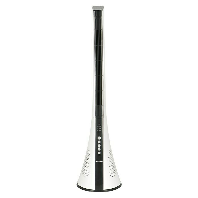 Proklima Turmventilator (Weiß/Schwarz, 40 W, Höhe: 110 cm, Mit Fernbedienung)