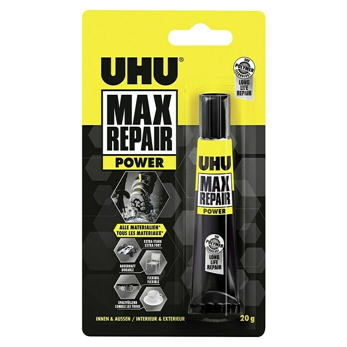 UHU Extrem-Kleber Max Repair (Transparent, 20 g, Tube, Flüssig)