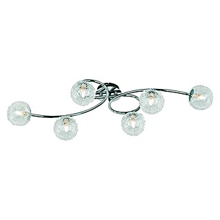 Reality Leuchten Plafondlamp Wire (28 W, l x b x h: 35 x 83 x 17 cm, Zilver, G9)