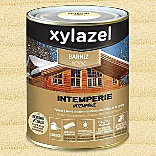 Xylazel Barniz para exterior Intemperie (Transparente, 750 ml, Satinado)