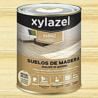 Xylazel Barniz para suelos de madera interior (Transparente, 4 l, Brillante)