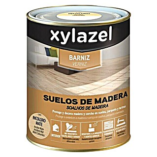 Xylazel Barniz para suelos de madera interior (Transparente, 750 ml, Mate)