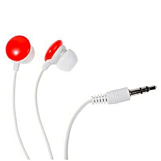 Vivanco Auriculares In Ear Stereo (1 x jack 3,5 mm, Rojo, Longitud del cable: 1,2 m)