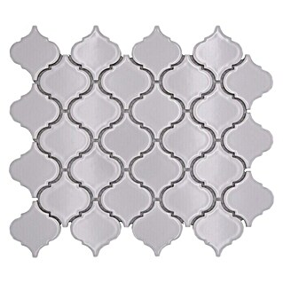 Mosaikfliese Florentiner Uni CLP 1WG (29,3 x 24,5 cm, Weiß, Glänzend)