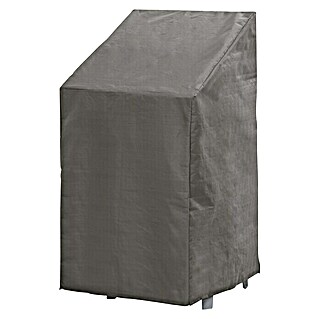 Winza Outdoor Covers Beschermhoes voor stapelstoelen (66 x 66 x 128 cm, Grijs, Passend bij: Stapelstoelen)