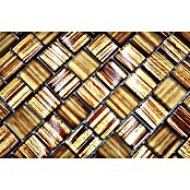 Mosaikfliese Quadrat Crystal Struktur XCM CF85 (28,6 x 31,8 cm, Braun, Glänzend)