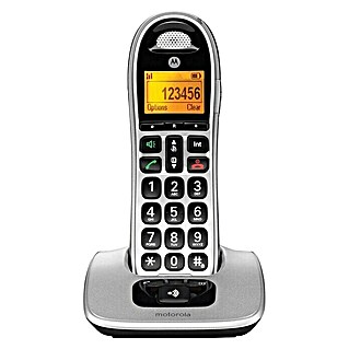 Motorola Teléfono inalámbrico CD301 (Funciones: Rellamada, Plateado)