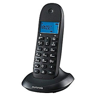 Motorola Teléfono inalámbrico C1001L (Funciones: Rellamada, Negro)