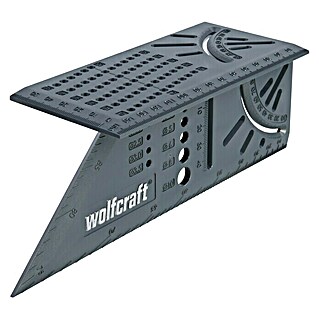 Wolfcraft Gehrungswinkel (Winkel: 0 ° - 90 °, Länge: 66 mm)